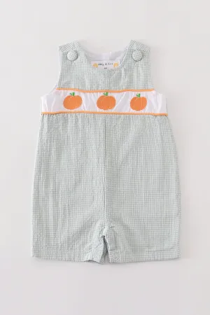 Premium Green pumpkin embroidery boy jonjon