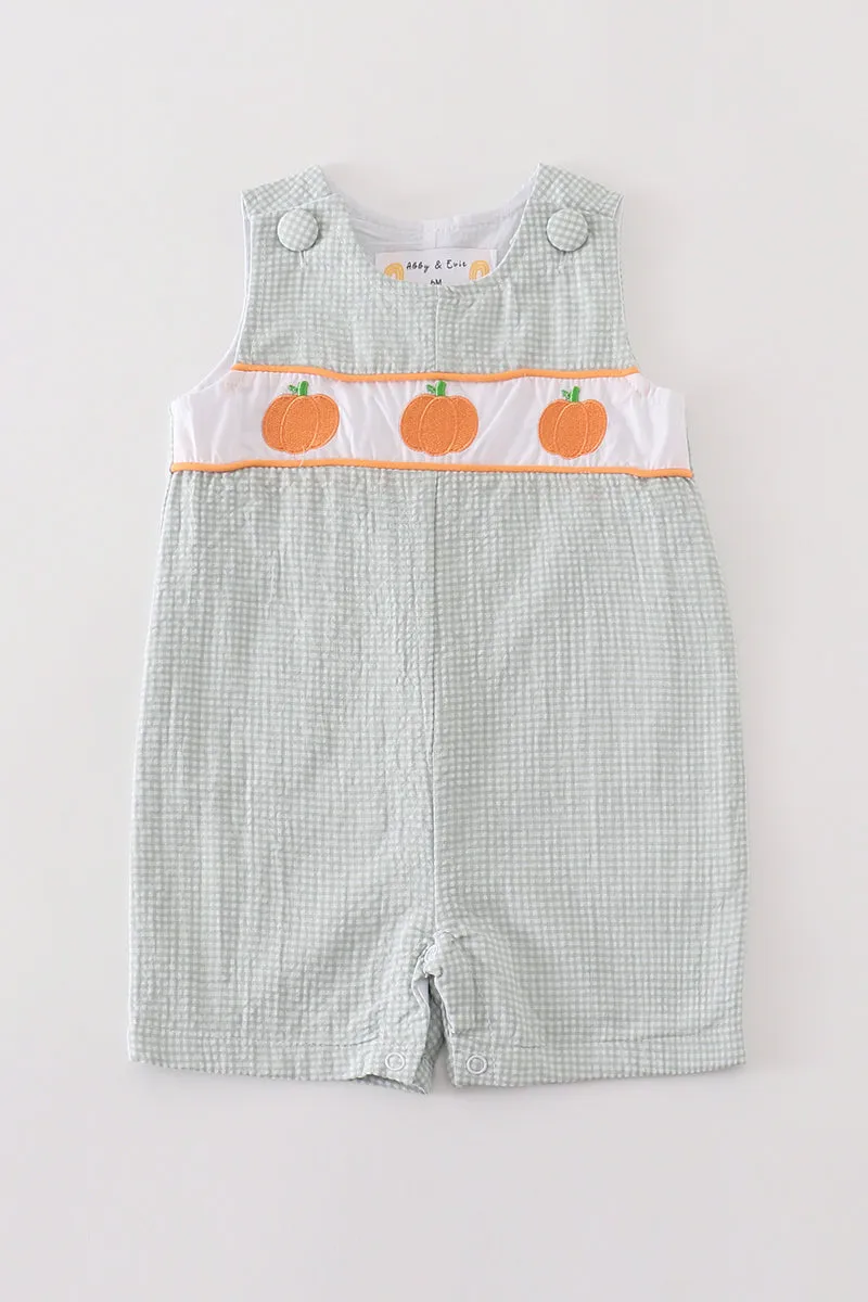Premium Green pumpkin embroidery boy jonjon