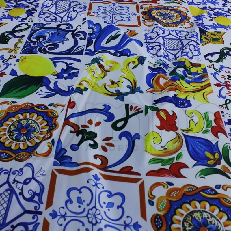 Printed Digital Duchess Satin 140 cm
