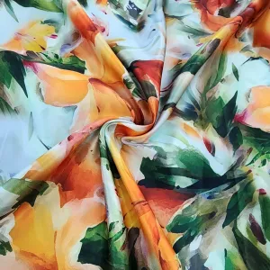 Printed Digital Duchess Satin Fabric 150 cm