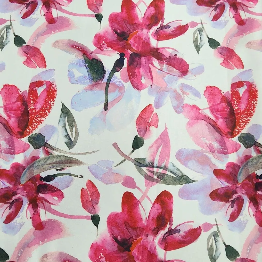 Printed Digital Duchess Satin Fabric 150 cm