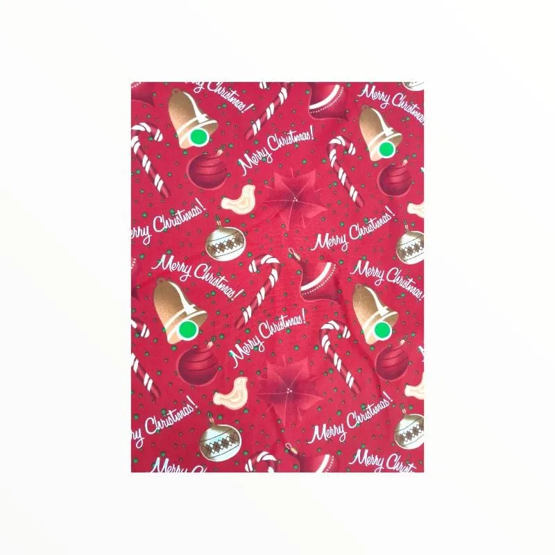 Printed Mini Matt Christmas Red Design 22 140 cm