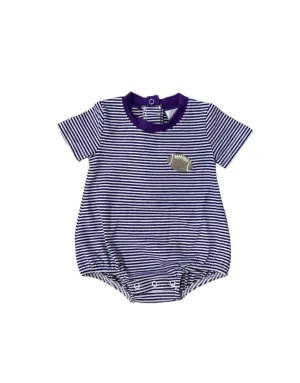 Purple Stripe Football Tailgate Boy's Bubble