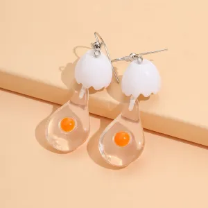 Quirky Raw Eggs Earrings