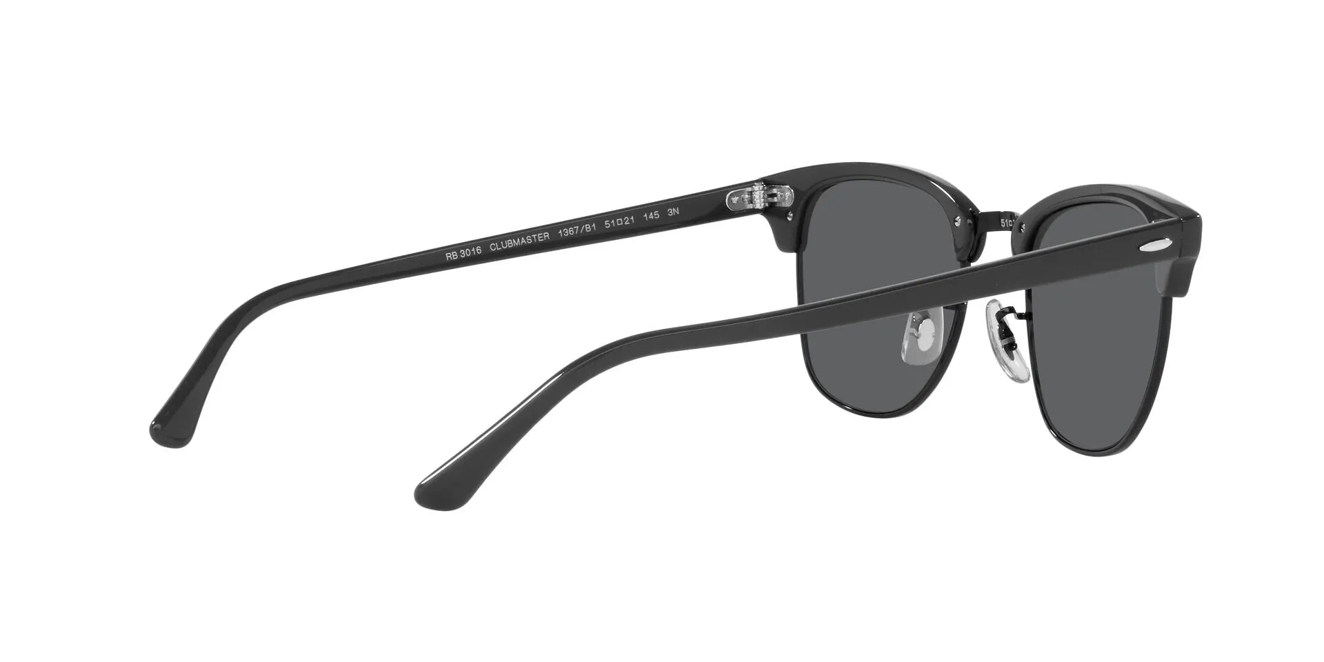 Ray-Ban New Clubmaster Sunglass Grey On Black / Dark Grey