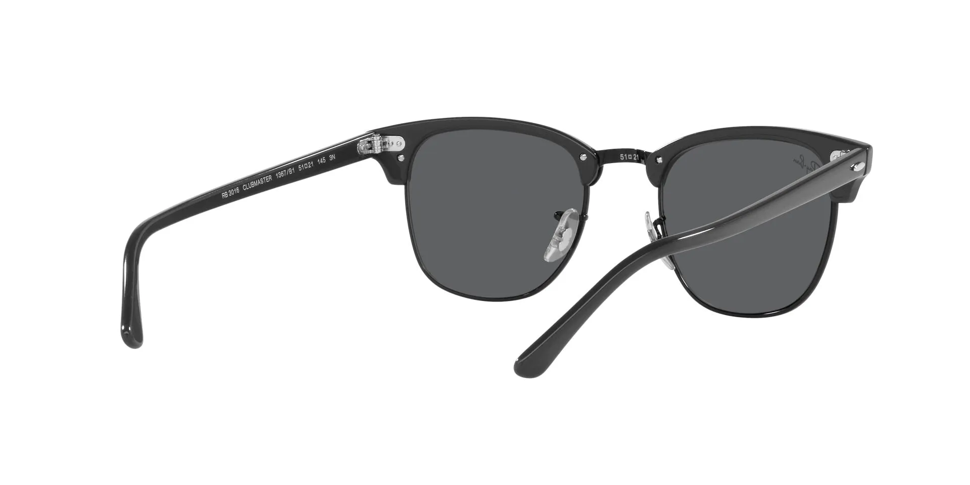 Ray-Ban New Clubmaster Sunglass Grey On Black / Dark Grey