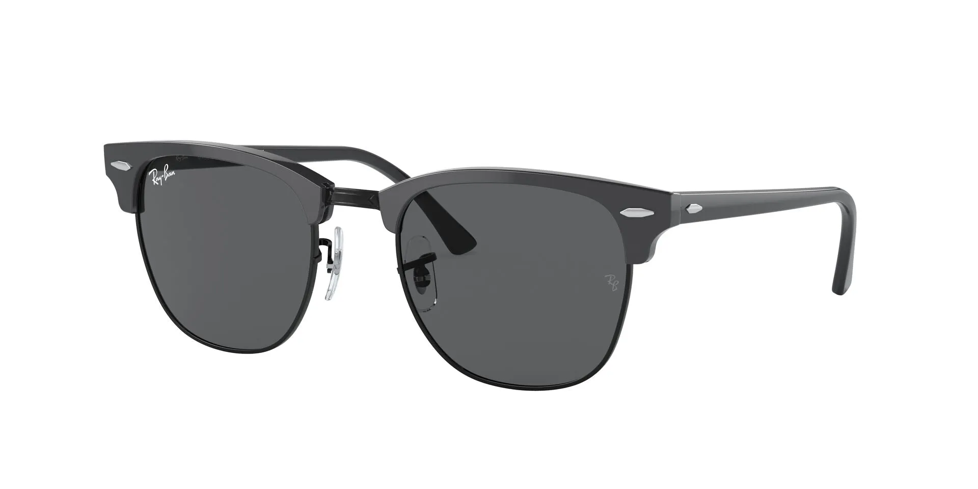 Ray-Ban New Clubmaster Sunglass Grey On Black / Dark Grey