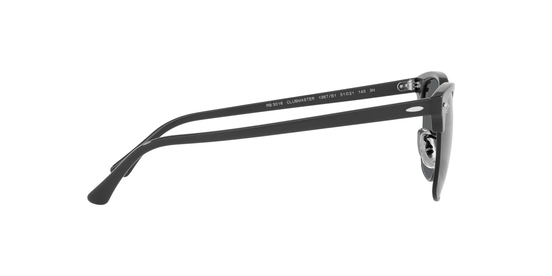 Ray-Ban New Clubmaster Sunglass Grey On Black / Dark Grey