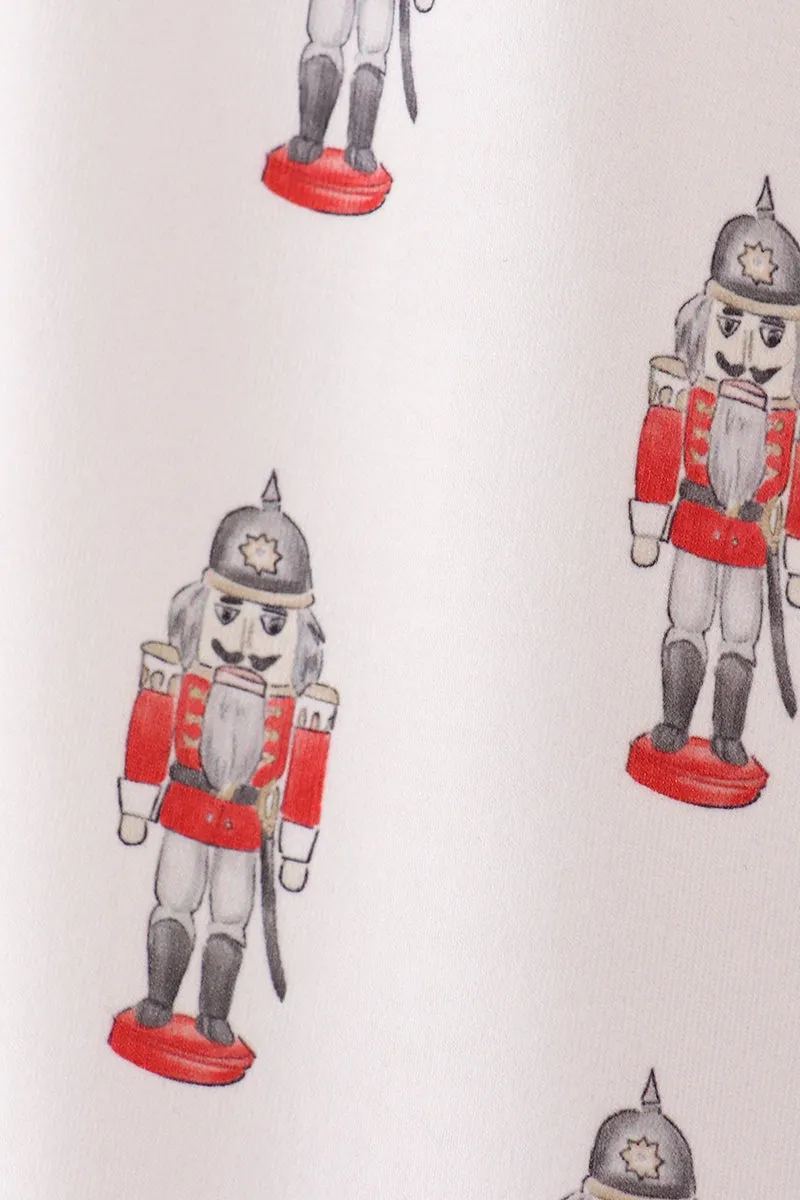Red Nutcracker Print Men Pajamas Pants