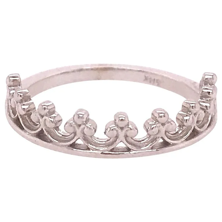 Renaissance Crown Band Stackable Ring