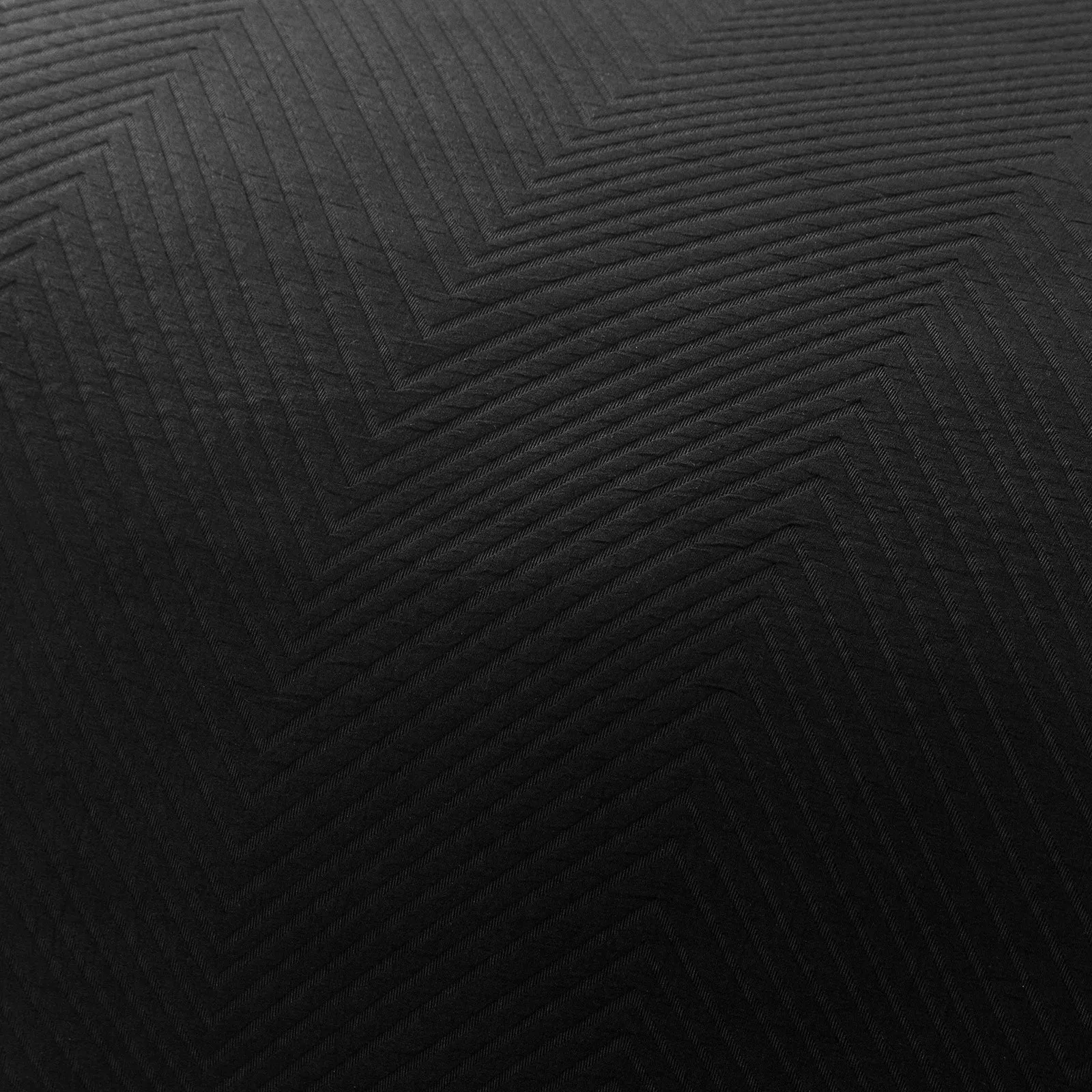 Renee Taylor Chevron Jacquard Quilt Cover Set Black