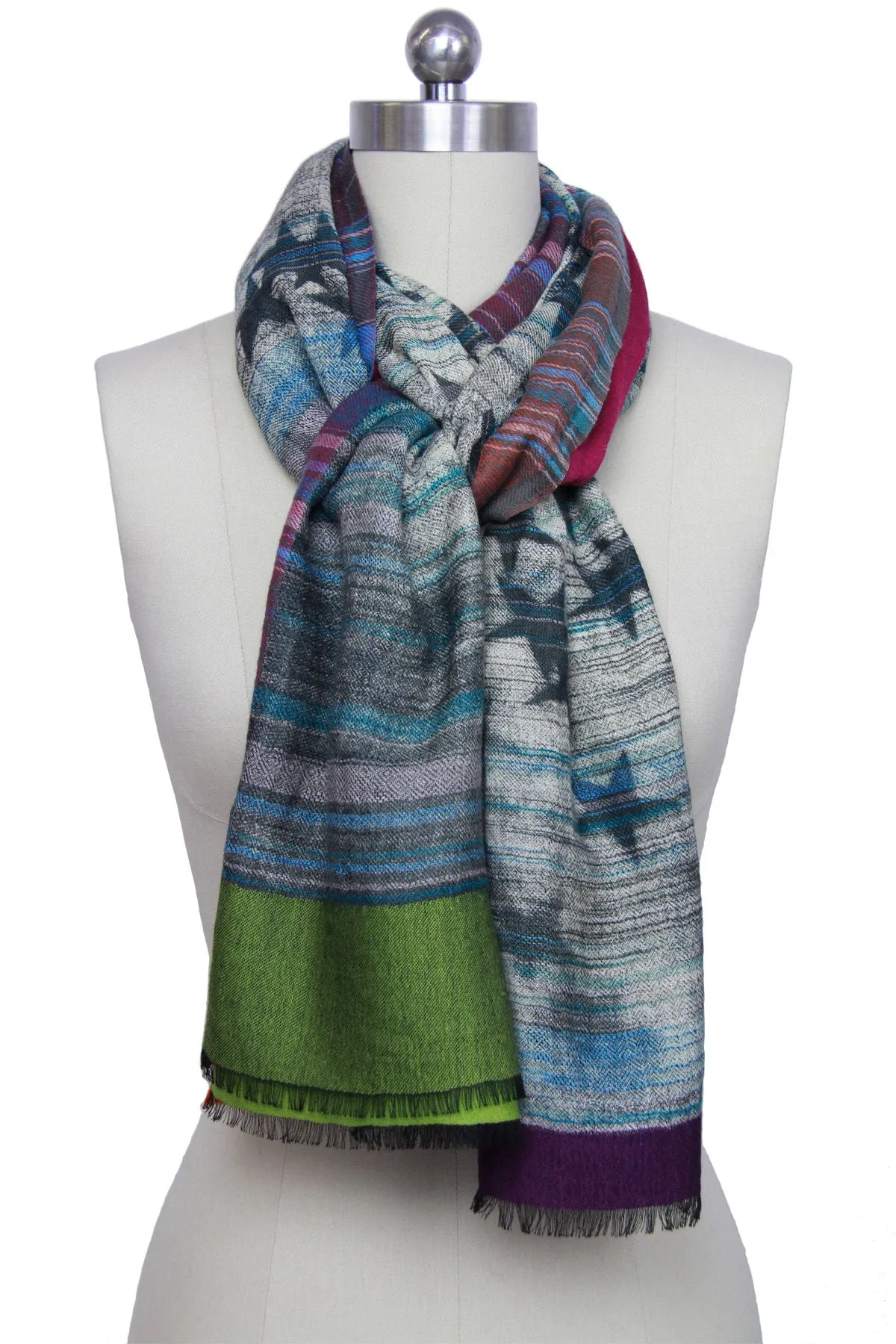 Reversible Star Woven Scarf