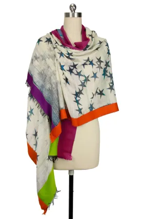 Reversible Star Woven Scarf
