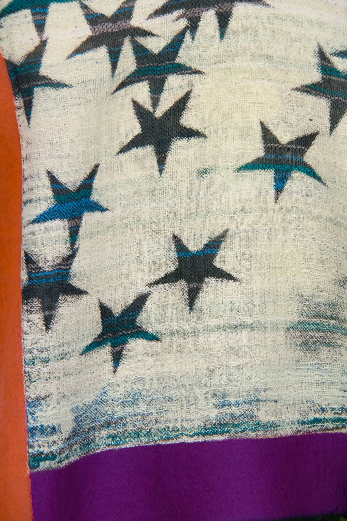 Reversible Star Woven Scarf