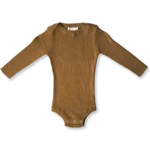 Ribbed Essential Bodysuit - Moss