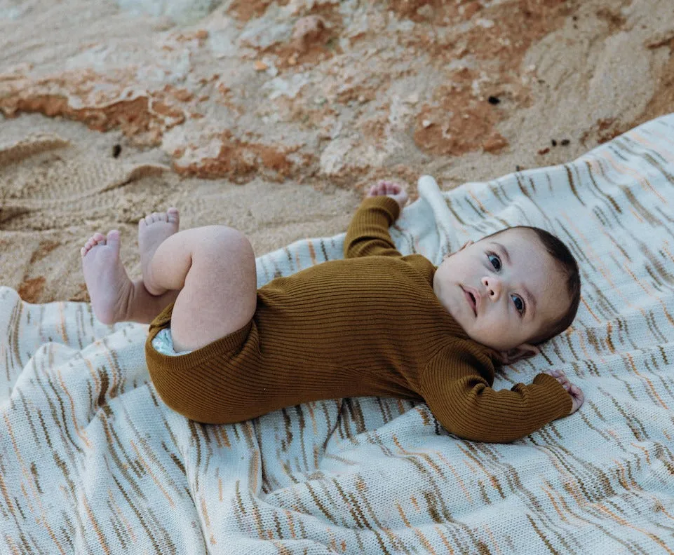 Ribbed Essential Bodysuit - Moss