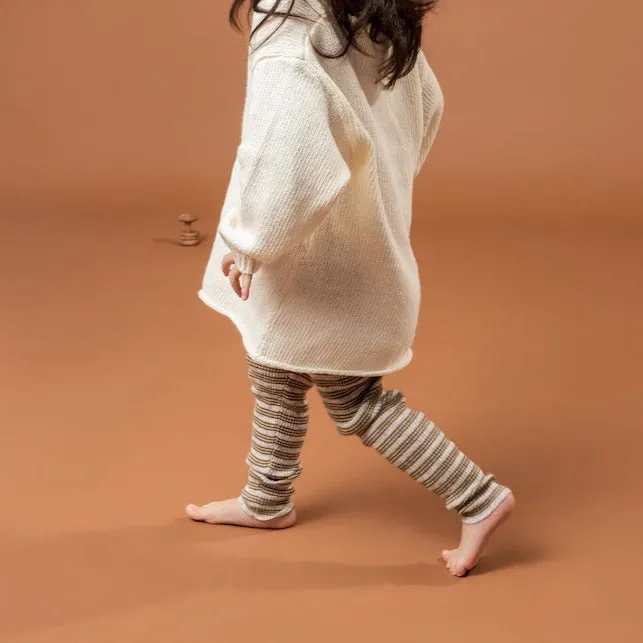 Ribbed Essential Leggings - Mocha Marle