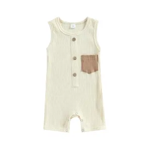 Ribbed Pocket Romper | 3 Colours
