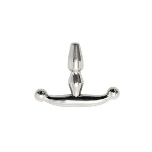 Rimba Stainless Steel Silver Ribbed Small Urethral Plug