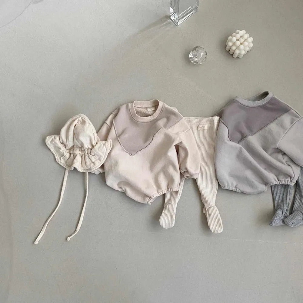 Robbie Ribbed Baby Footie | Creme