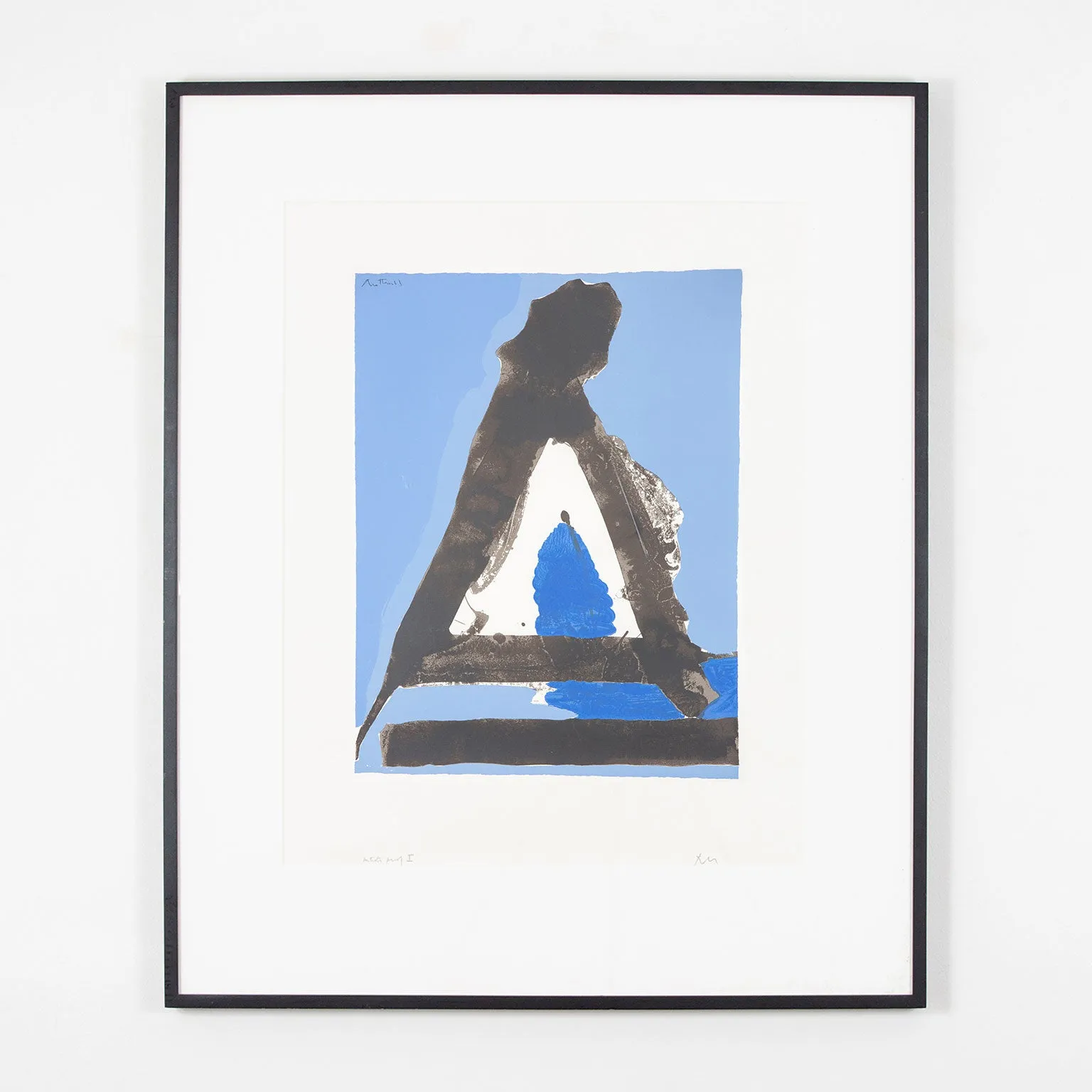 ROBERT MOTHERWELL "BASQUE SUITE #7", 1971