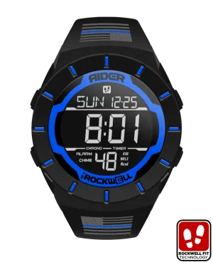 ROCKWELL THE COLISEUM FIT WATCH THIN BLUE LINE FREEDOM BLACK / BLUE