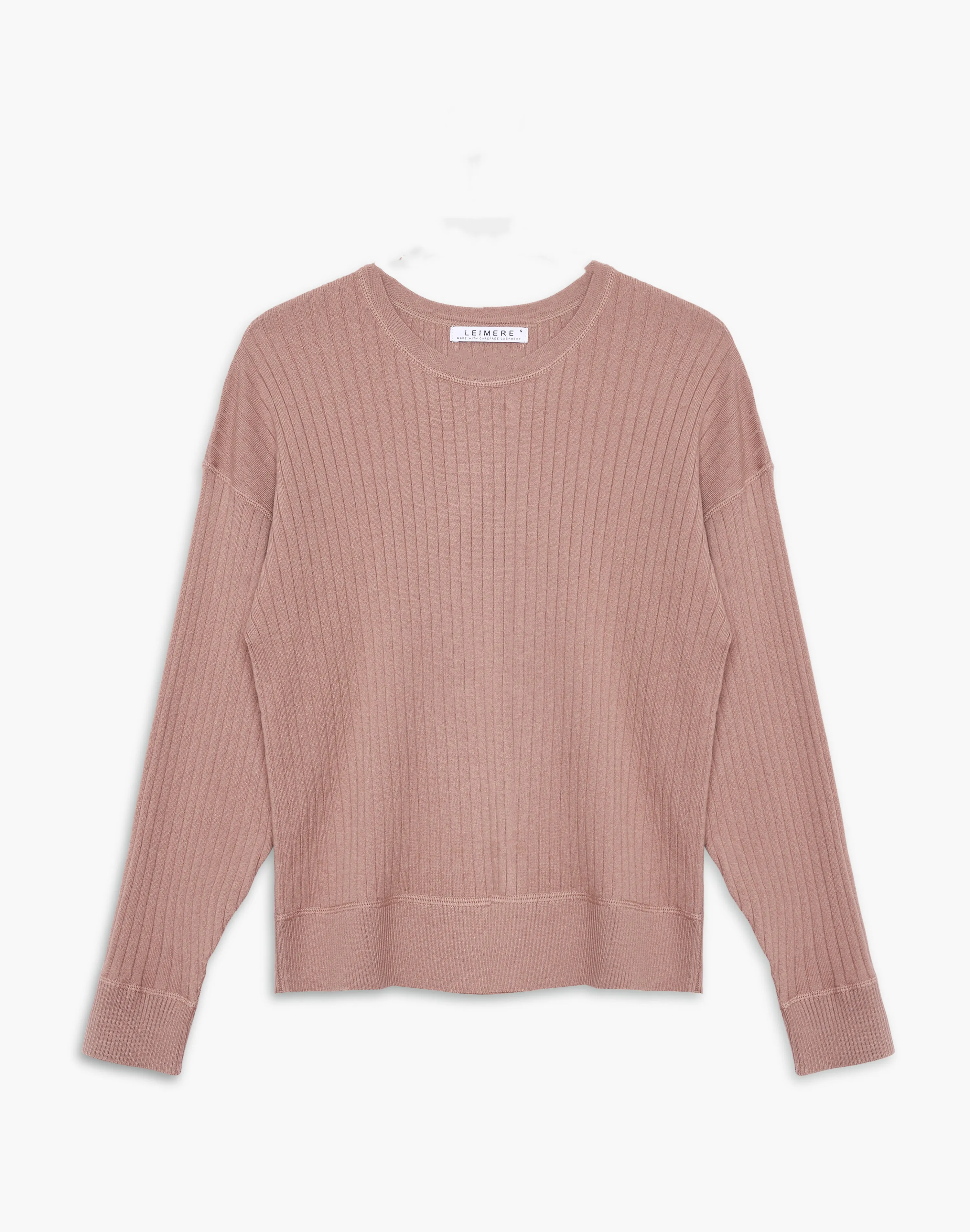 ROSEWOOD RIBBED CREW