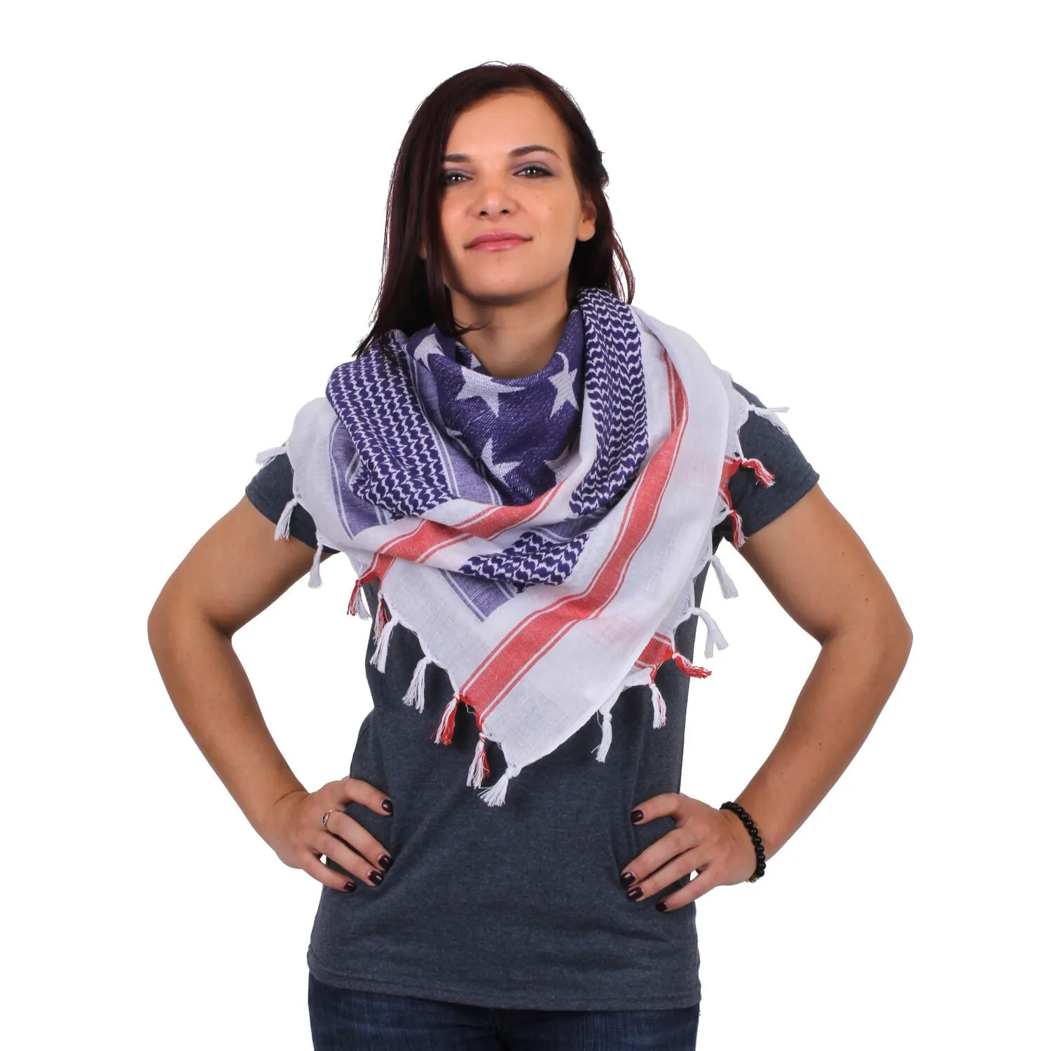 Rothco Stars and Stripes US Flag Shemagh Tactical Desert Keffiyeh Scarf