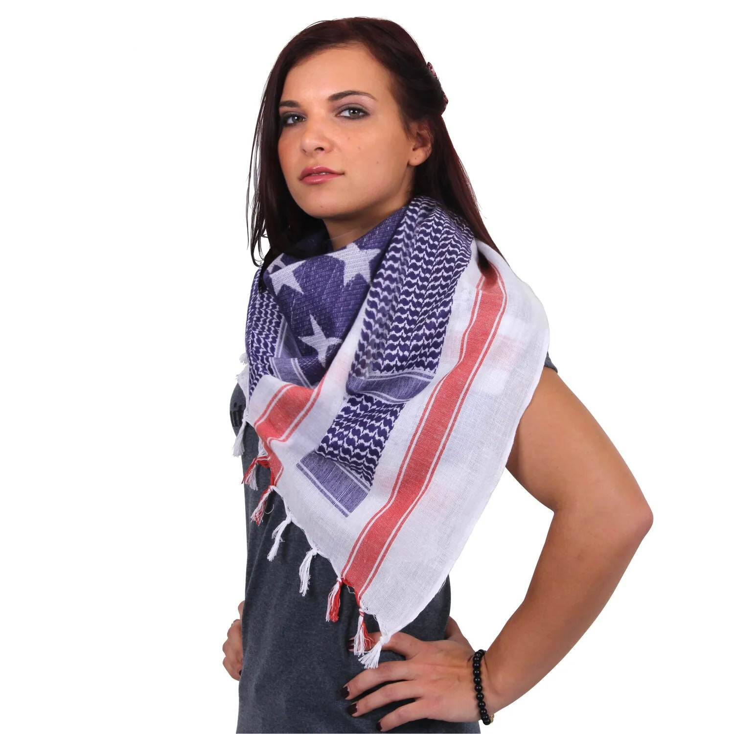 Rothco Stars and Stripes US Flag Shemagh Tactical Desert Keffiyeh Scarf