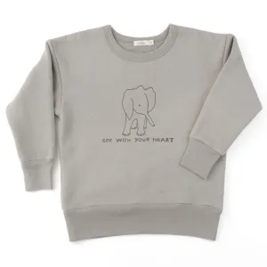 'see with your heart' pullover