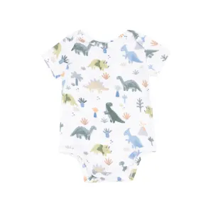 Short Sleeve Bodysuit - Soft Dinos