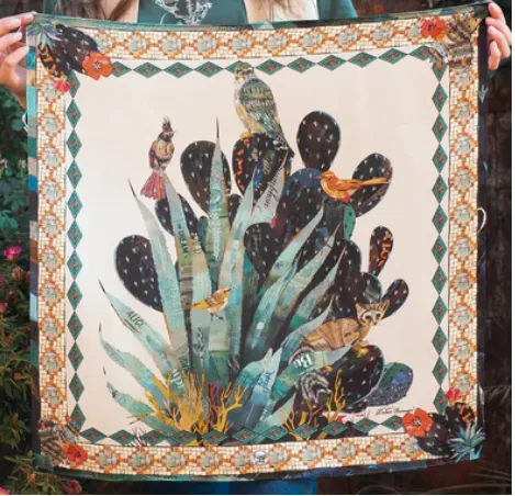 Silk Scarf Wild Rag Scarves