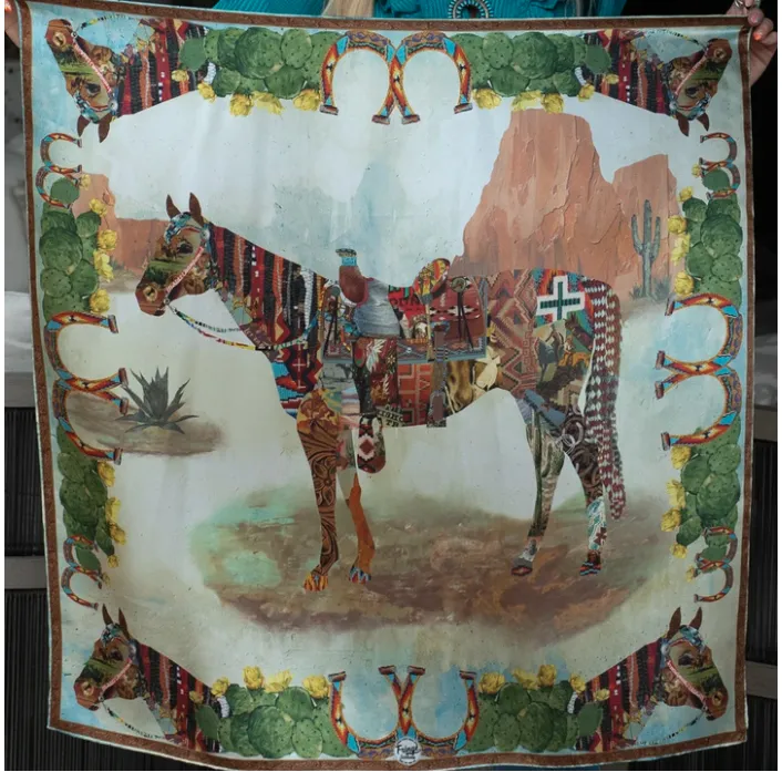 Silk Scarf Wild Rag Scarves
