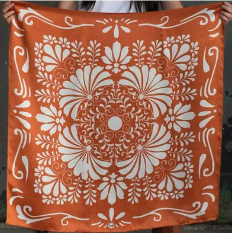Silk Scarf Wild Rag Scarves