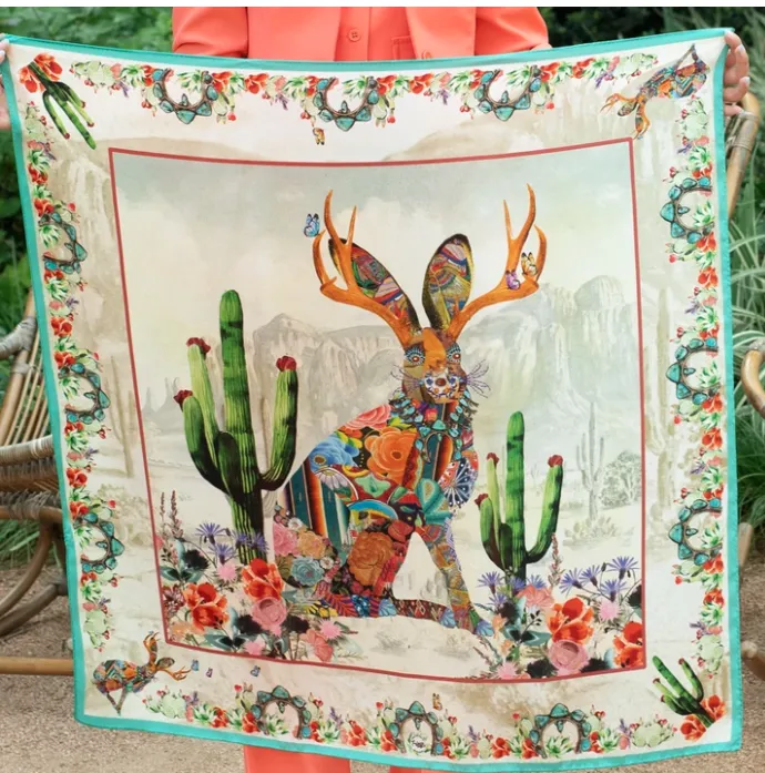 Silk Scarf Wild Rag Scarves