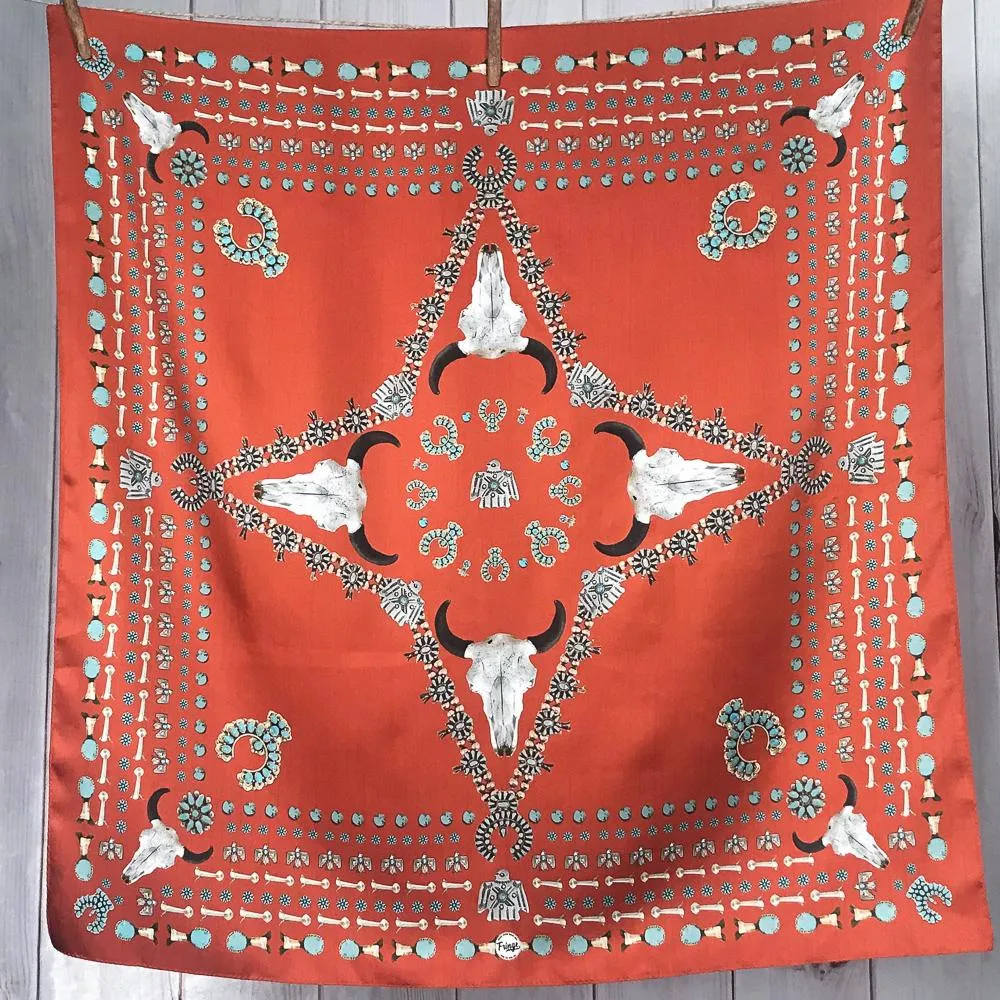 Silk Scarf Wild Rag Scarves