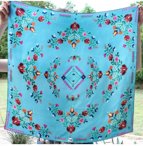 Silk Scarf Wild Rag Scarves