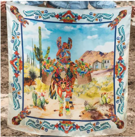 Silk Scarf Wild Rag Scarves