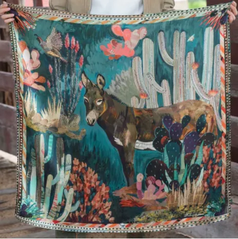 Silk Scarf Wild Rag Scarves