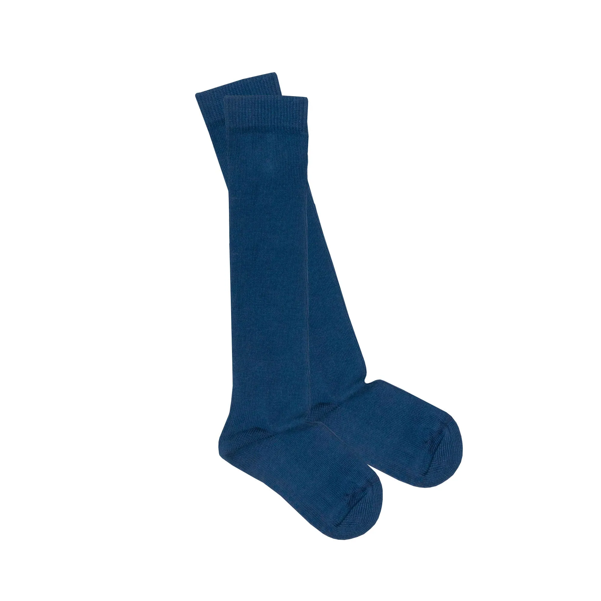 Slugs & Snails Block Colour Adult Unisex Knee Socks - Deep Navy