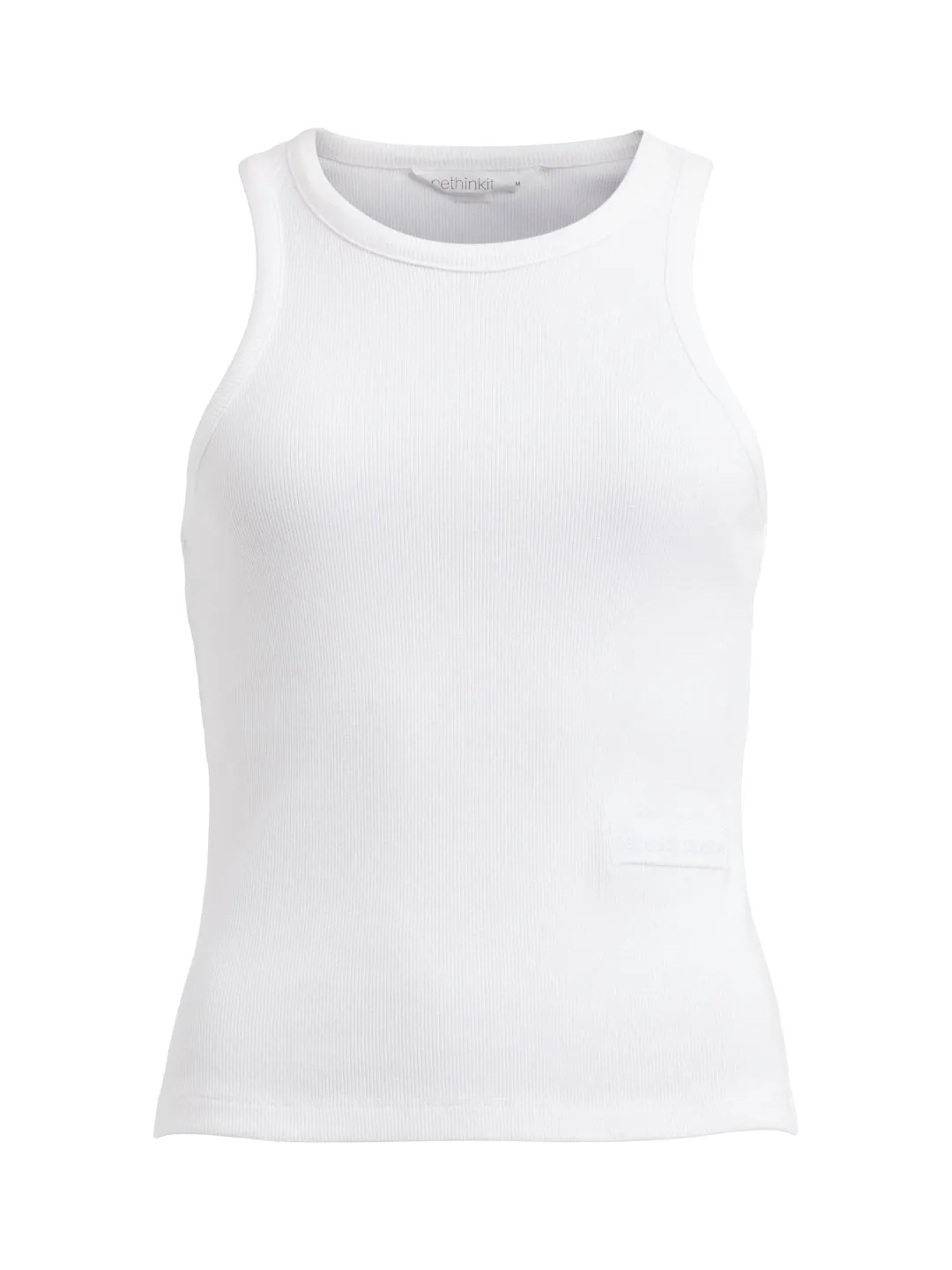 Soft rib top Key - white