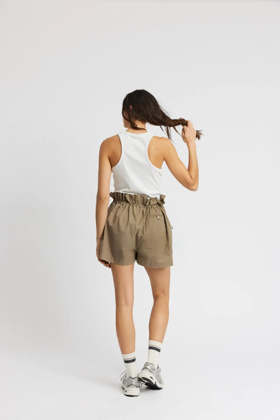 Soft rib top Key - white