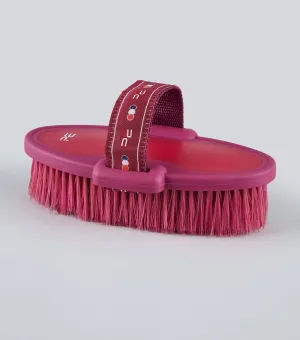 Soft-Touch Body Brush Wine & Fuchsia