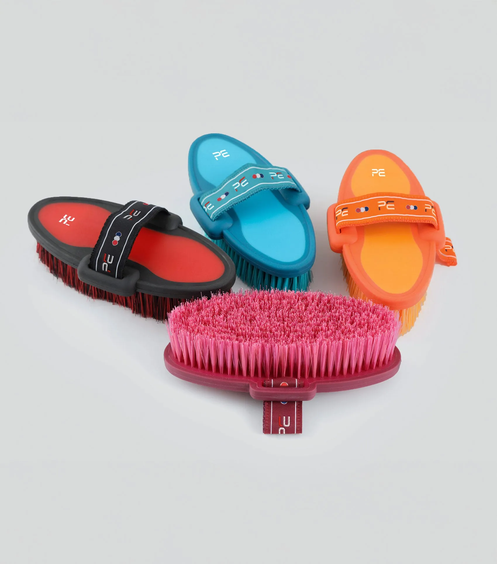 Soft-Touch Body Brush Wine & Fuchsia