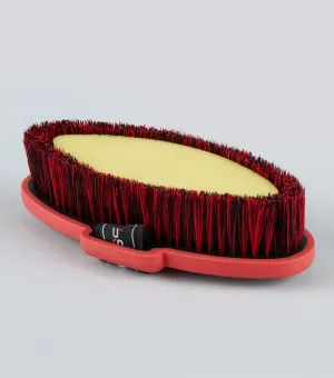 Soft-Touch Body Wash Brush Black & Red