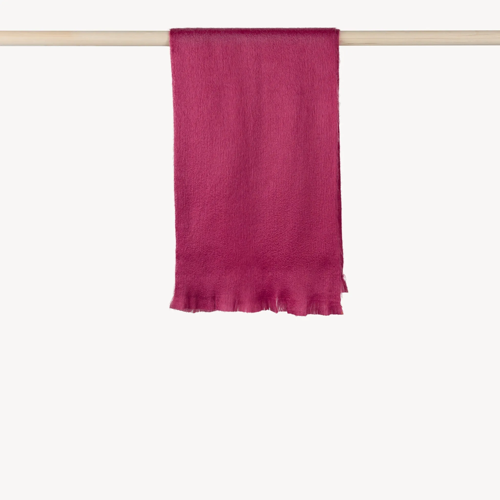 Solid Alpaca Seamless Scarf