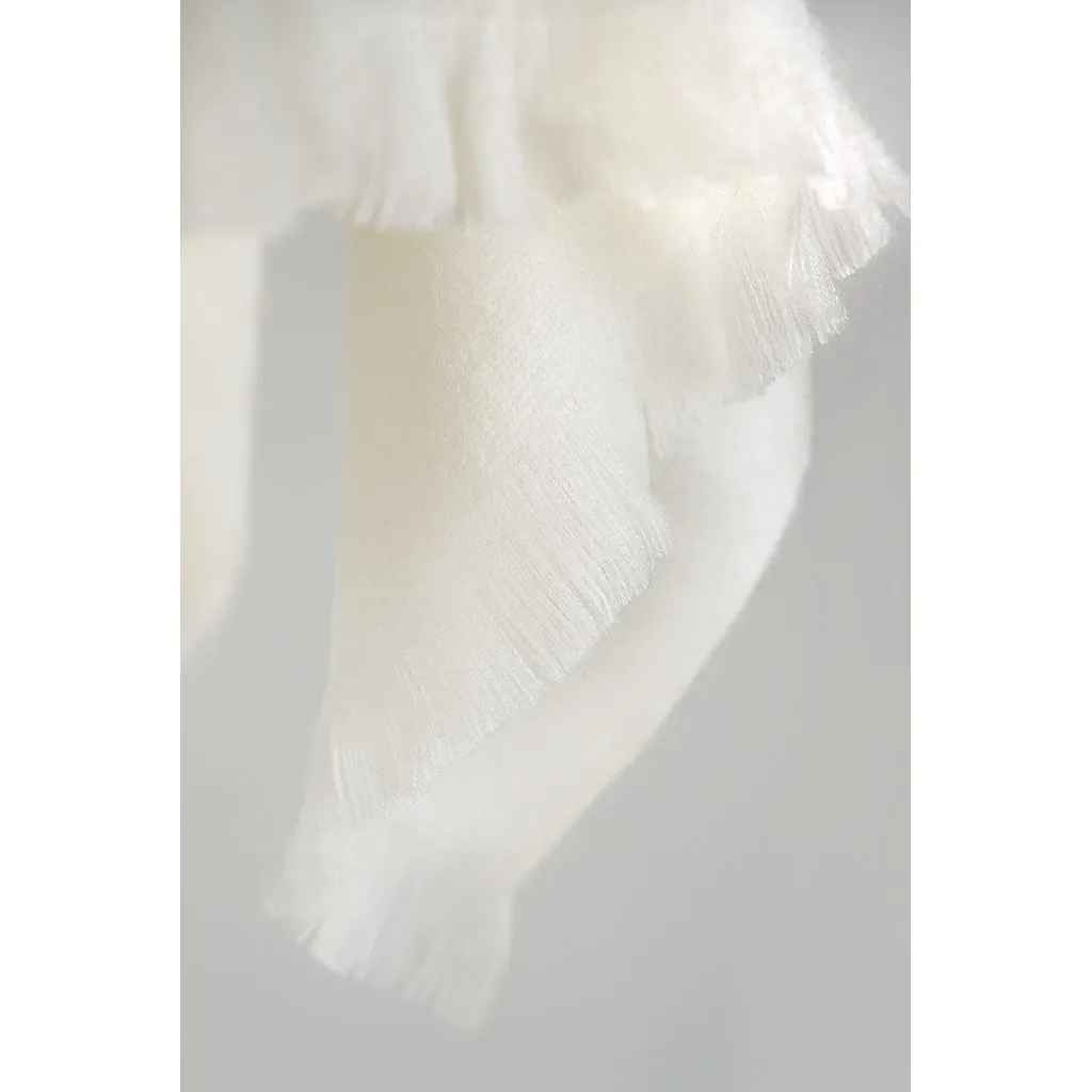 Solid Alpaca Seamless Scarf
