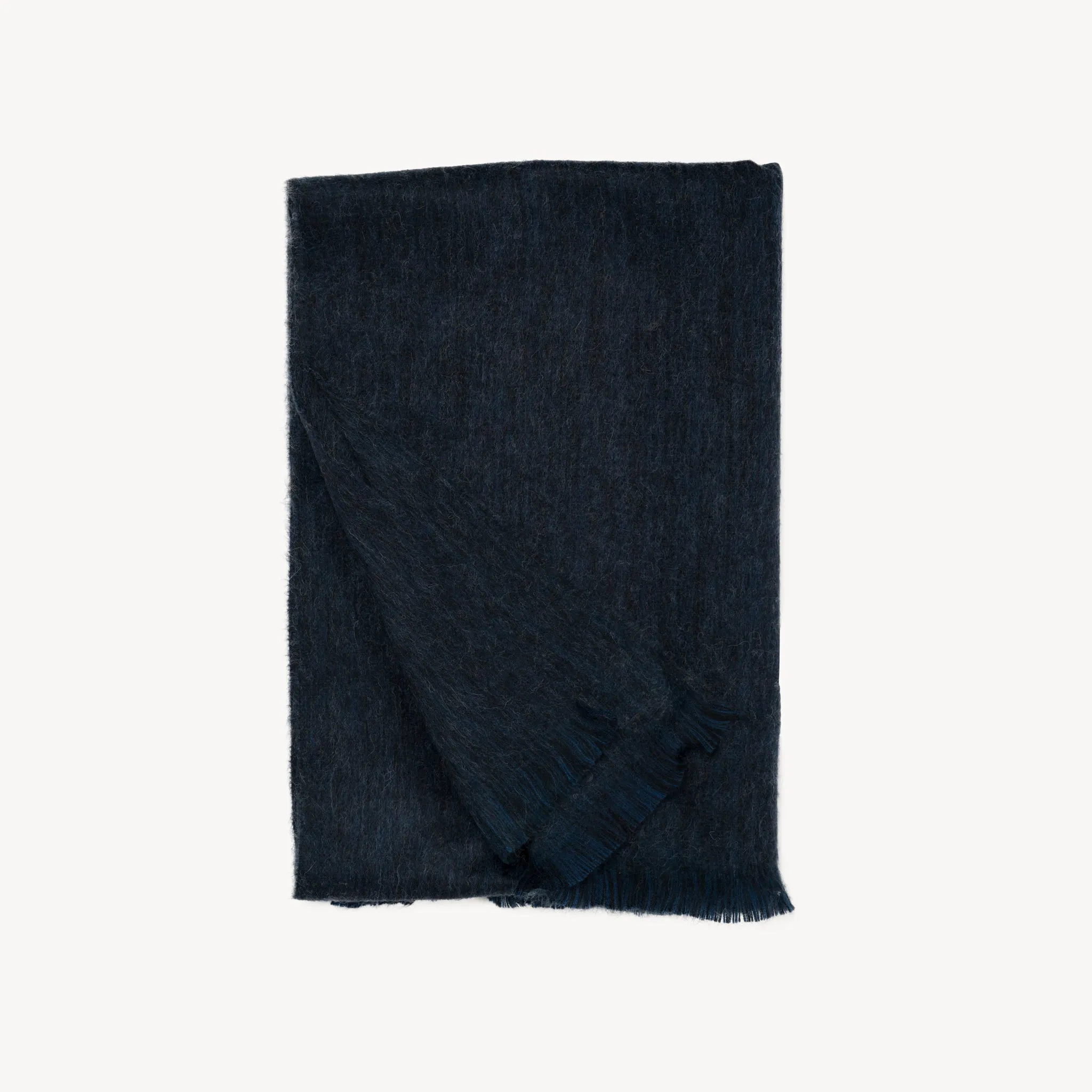 Solid Alpaca Seamless Scarf