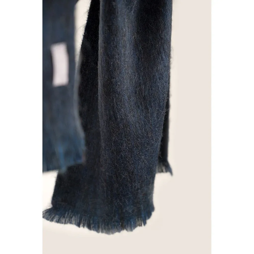 Solid Alpaca Seamless Scarf