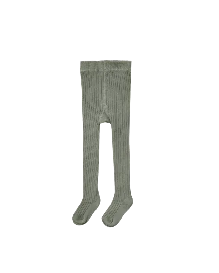 Solid Ribbed Tights